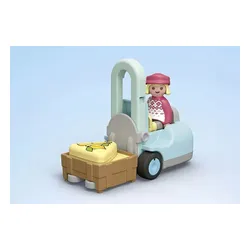 Набор фигурок Playmobil Junior 71691 Экологически чистый киоск с вилочным погрузчиком