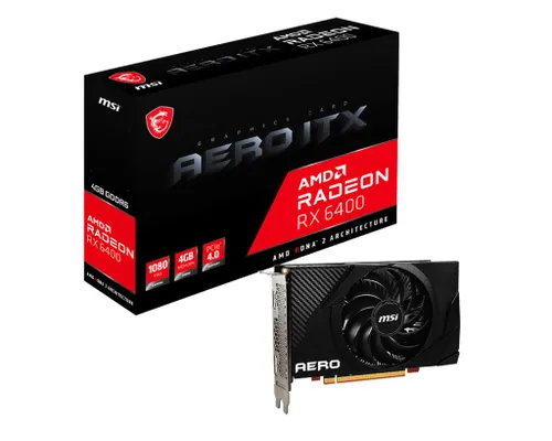 Karta graficzna MSI Radeon RX 6400 AERO ITX 4GB GDDR6 64bit FSR