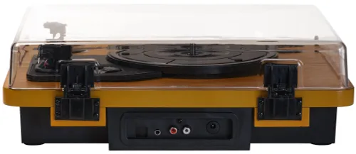 Gramofon DENVER VPL-230 Orzech, Manualny,Napęd paskowy,BT,USB,Wbudowane głośniki,Prędkość odtw. 33 1/3,45,78 obr./min