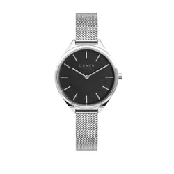 Obaku Kaffe V257LHCNMC Gümüş / Siyah Saat