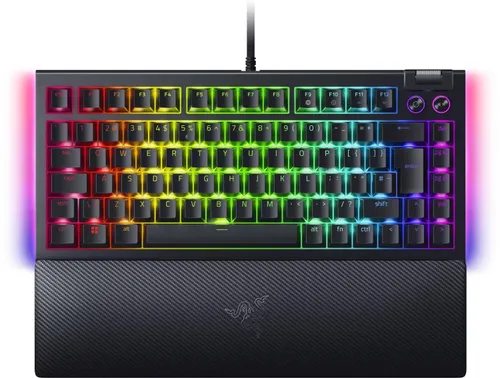 Klawiatura mechaniczna Razer BlackWidow V4 75% ISO Orange Switch Czarny