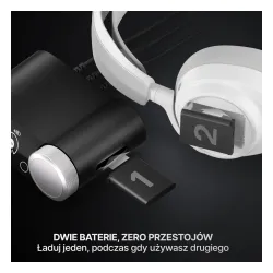 Słuchawki bezprzewodowe z mikrofonem SteelSeries Arctis Nova Pro Omni Nauszne Biały