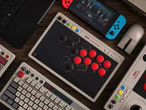 Kontroler 8BitDo All-Button Arcade Controller do PC, Nintendo Switch / Switch 2 Bezprzewodowy N Edition