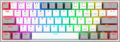 Klawiatura mechaniczna Redragon K616-RGB Fizz Pro Biało-szary