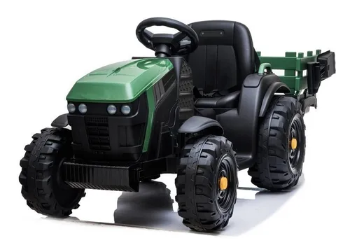 Duży Traktor Na Akumulator Z Przyczepą Pojazd Dla Dzieci Pilot Skóra Eva MP3