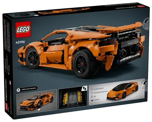 Конструктор LEGO Technic оранжевый Lamborghini Huracán Tecnica 42196