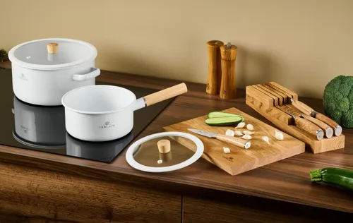 Garnek GERLACH Natur Enamel 24 cm Biały