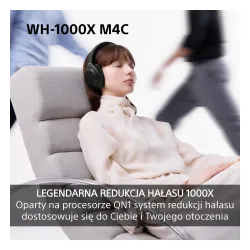 Słuchawki bezprzewodowe Sony WH-1000XM4C ANC Nauszne Bluetooth 6.0 Srebrny