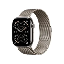 Apple Watch Series 11 GPS + Cellular 46mm Tytan Naturalny Bransoleta mediolańska Naturalny S/M