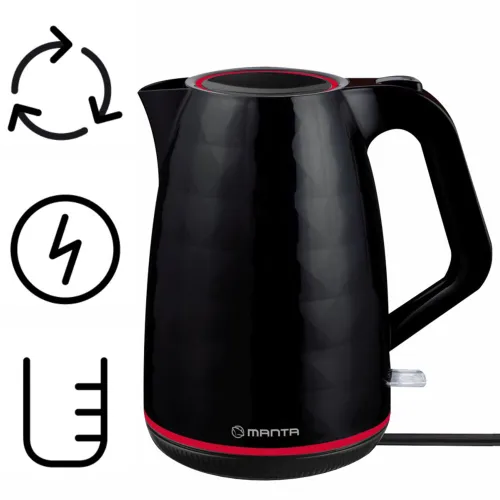 Czajnik MANTA Orisa KTL9230B Czarny