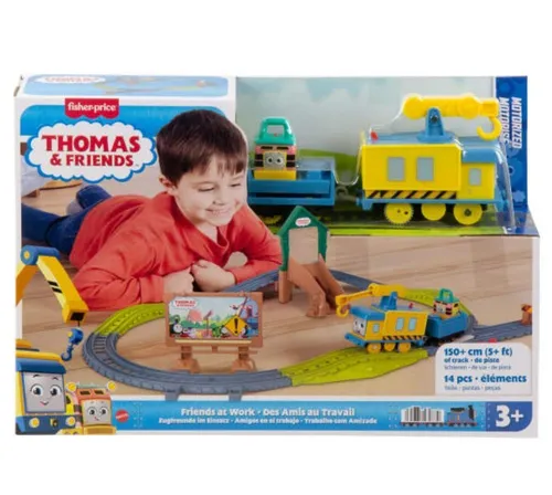Fisher Price Zestaw z lokomotywą z napędem Tomek i Przyjaciele Friends at Work