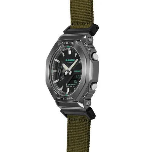 G-Shock GM-2100cb-3aer Gümüş Saat/Haki