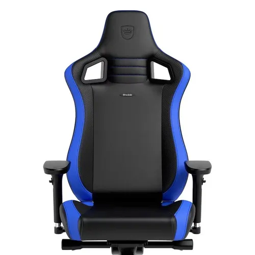 Fotel Noblechairs EPIC COMPACT Black Carbon Blue Gamingowy do 120kg Skóra ECO Czarno-niebieski