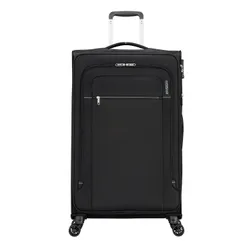 Poszerzana walizka duża American Tourister Crosstrack - black/grey