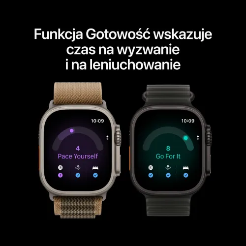 Apple Watch Ultra 4 GPS + Cellular koperta z tytanu Naturalna 49mm Opaska Trail w kolorze piasku Rozmiar M/L