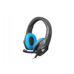 Słuchawki przewodowe z mikrofonem Fury Phantom Nauszne Czarno-niebieski