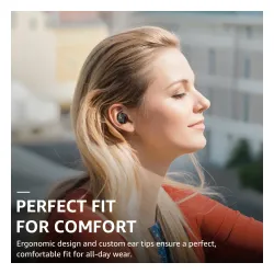 Słuchawki bezprzewodowe Tozo AeroSound Dokanałowe Bluetooth 5.3 Czarny