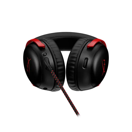 Проводные наушники с микрофоном HyperX Cloud III-черный и красный