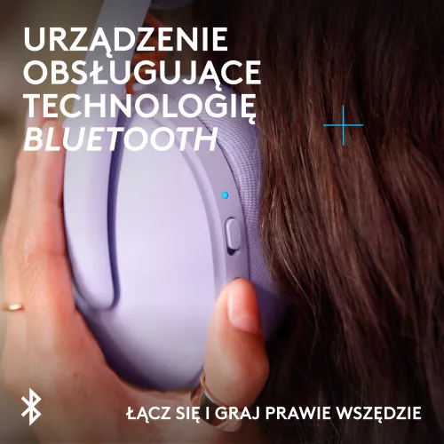 Słuchawki LOGITECH G325 Lightspeed Liliowy Bezprzewodowe, Nauszne
