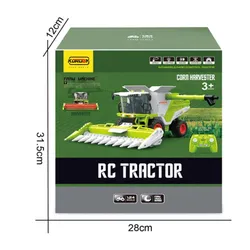 Zdalnie sterowany kombajn COIL RC zabawka na pilota światło dźwięk dym skala 1:24