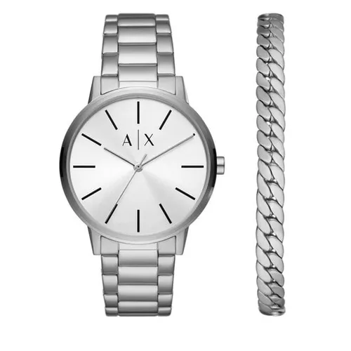 Armani Exchange Cayde AX7138SET Gümüş / Gümüş Saatler