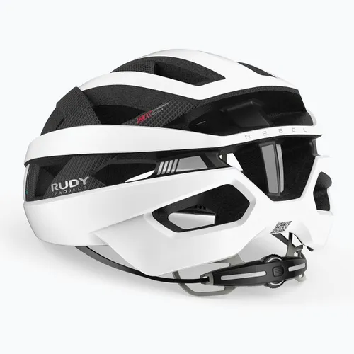 Kask rowerowy Rudy Project Rebel carbon white matte