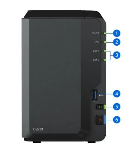 Dysk sieciowy Synology DS223