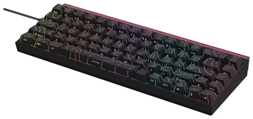 Klawiatura mechaniczna przewodowa Ajazz NK68 Red Switch czarna