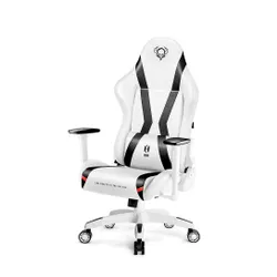 Fotel Diablo Chairs X-Horn 2.0 Normal Size Gamingowy do 160kg Skóra ECO Biało-czarny