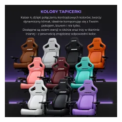 Fotel Anda Seat Kaiser 4 XL Gamingowy do 200kg Skóra Eco Limonka