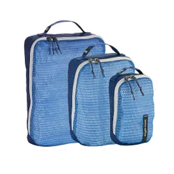 Zestaw 3 pokrowców podróżnych Eagle Creek Reveal Cube Set XS/S/M - aizome blue / grey