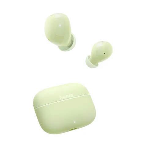 Słuchawki bezprzewodowe Hama Freedom Buddy II TWS Dokanałowe Bluetooth 5.4 Zielony