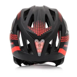 Kask rowerowy full-face METEOR Lupus S 48-52 cm czarny/czerwony
