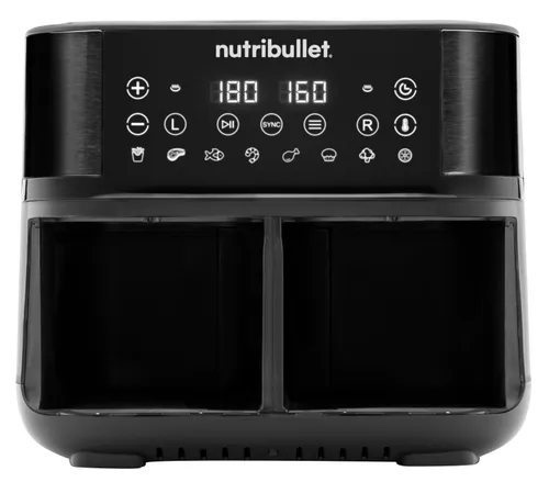 Air Fryer Frytkownica beztłuszczowa NUTRIBULLET Twin Drawer NBA081B 8l z podwójnym koszem
