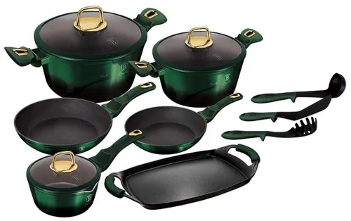 Zestaw garnków BERLINGER HAUS Emerald Collection BH/6066 (12 elementów)