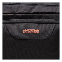 American Tourister la locul de muncă Laptop Bag 88532-1070-1cnu negru / portocaliu