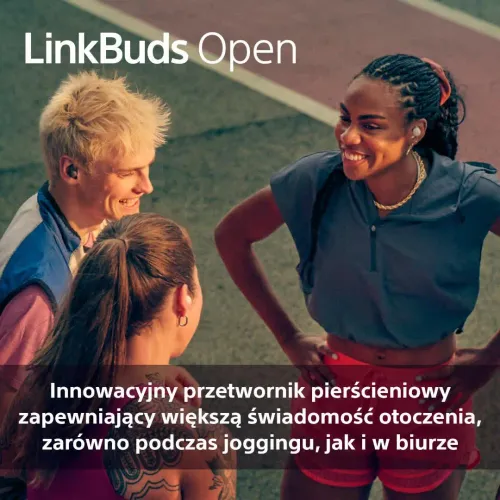 Słuchawki bezprzewodowe Sony LinkBuds Open WF-LS910B Douszne Otwarte Bluetooth 5.3 Czarny