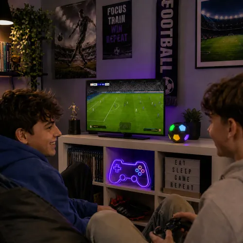 Głośnik Bluetooth Musicmate MM-SB40-B FootballWave LED 5W Czarny