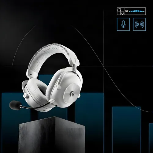 Słuchawki bezprzewodowe z mikrofonem Logitech G Pro X3 Lightspeed Nauszne Biały