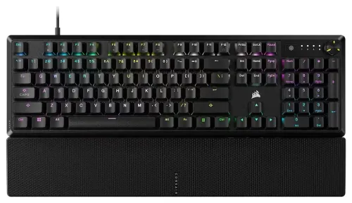 Klawiatura gamingowa Corsair K70 Core Corsair MLX Red przewodowa mechaniczna podświetlana czarna z podpórką