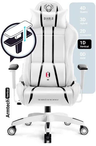 Fotel DIABLO CHAIRS X-One 2.0 Small Biało-czarny