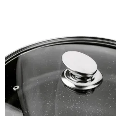 Patelnia głęboka z krótkimi uchwytami KONIGHOFFER Pollo Black 28 cm