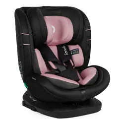 Fotelik samochodowy LIONELO Bastiaan i-Size 40-150 cm (0-36 kg) Czarno-różowy