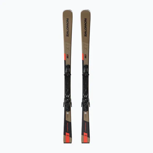 Narty zjazdowe Salomon S/Max 6 XT + wiązania M10 GW golden brown met./neon red/black