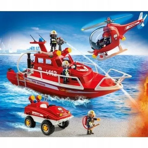 Комплект Пожарной Охраны Playmobil 9503 С Мотором