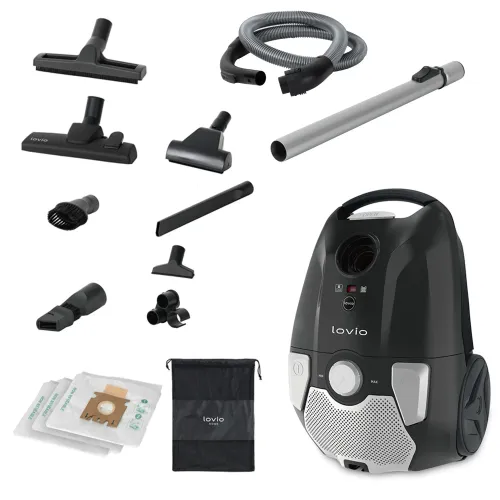 Odkurzacz workowy/ Lovio Home VacuuCapsule LVBVC001 700W Turboszczotka Szczotka do parkietów