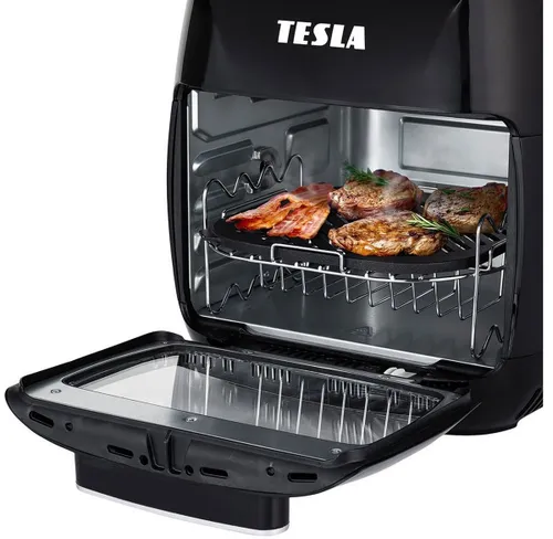 Air Fryer Frytkownica beztłuszczowa TESLA AirCook Grill QG600 Czarno-srebrny