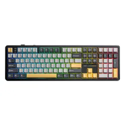 Klawiatura AULA F108 Gray Yellow Deep Gray Volcano Switch RGB