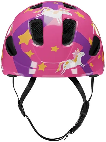 Kask rowerowy LAZER Pnut KinetiCore 2.0 Różowo-fioletowy dla Dzieci z możliwością zamontowania lampki (rozmiar XS)
