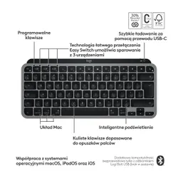 Klawiatura LOGITECH MX Keys Mini for Mac Szary